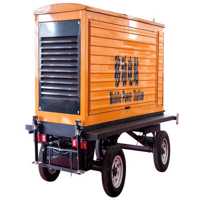 125KVA ウェイチャイ移動トレーラー 防雨キャノピー ディーゼル発電機セット 100KW バックアップ 非常用電源 自動起動