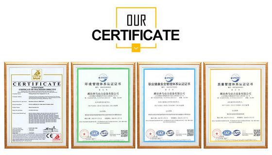 ISO9001 認定 100KW ディーゼル発電機セット ワイファングエンジンと自動スイッチ