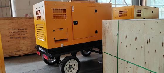 37.5KVA 移動式トレーラー 携帯型緊急用電源用 サイレントボックス ディーゼル発電機