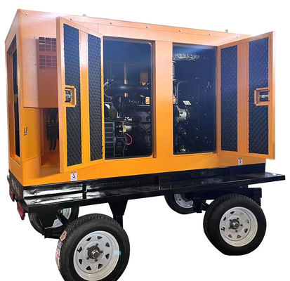 125KVA モバイル トレーラー ディーゼル 発電機 セット 深海 モジュールと自動 スタート