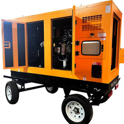 125KVA モバイル トレーラー ディーゼル 発電機 セット 深海 モジュールと自動 スタート