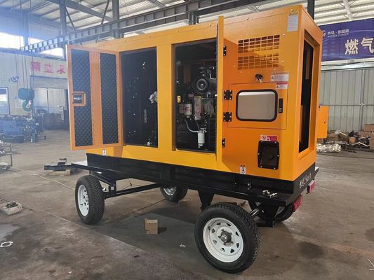 125KVA モバイル トレーラー ディーゼル 発電機 セット 深海 モジュールと自動 スタート