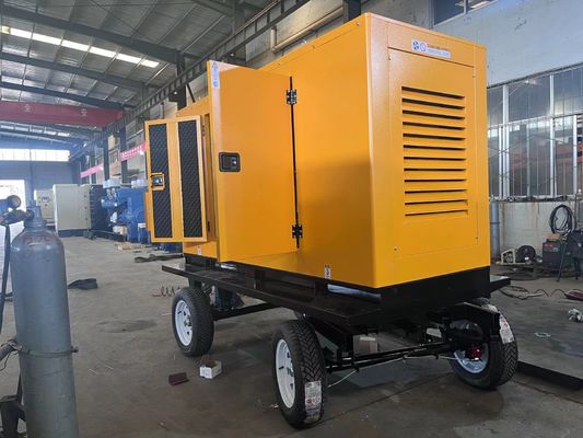 125KVA モバイル トレーラー ディーゼル 発電機 セット 深海 モジュールと自動 スタート