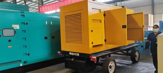 500KVA WEICHAI モバイルカー サイレント スピーカー 発電機セット 400KW バックアップ 緊急電源 自動起動システム