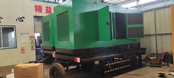 1800RPM お客様の要求 500KVA ウェイチャイモバイルトレーラー サイレントスピーカー発電機セット