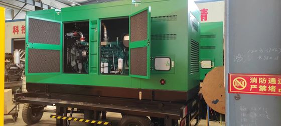1800RPM お客様の要求 500KVA ウェイチャイモバイルトレーラー サイレントスピーカー発電機セット