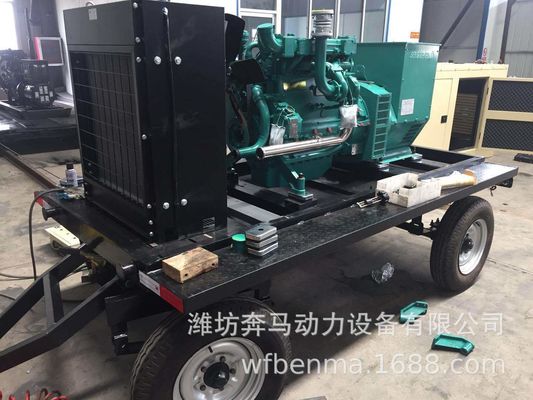 1500RPM 100KW ウェイチャイディーゼル発電機セット 水冷却システムと移動トレーラー