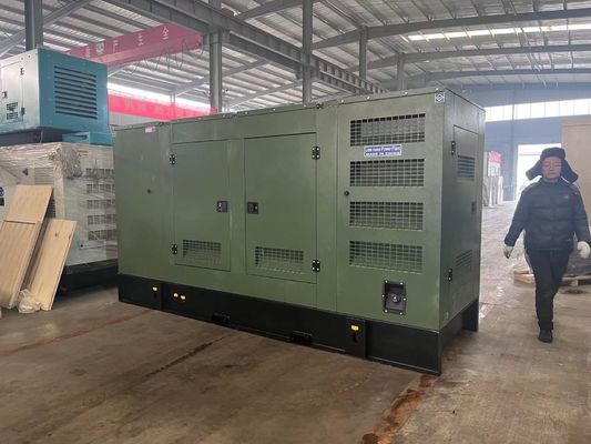 375KVA 400V サイレントボックス ディーゼル発電機 非常備蓄電源セット 広西