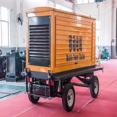 125KVA ウェイチャイ移動トレーラー 防雨キャノピー ディーゼル発電機セット 100KW バックアップ 非常用電源 自動起動