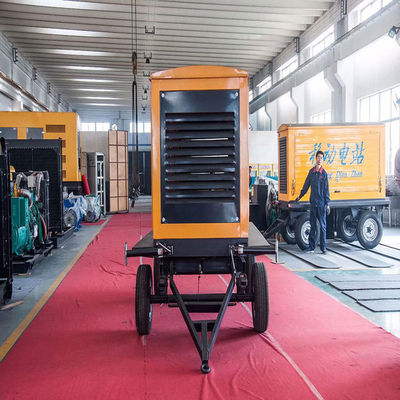 125KVA ウェイチャイ移動トレーラー 防雨キャノピー ディーゼル発電機セット 100KW バックアップ 非常用電源 自動起動