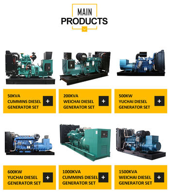 ISO9001 認定 150KVA ウェイチャイシリーズ ボドゥアンディーゼル発電機 セット 大規模な学校バックアップ電源
